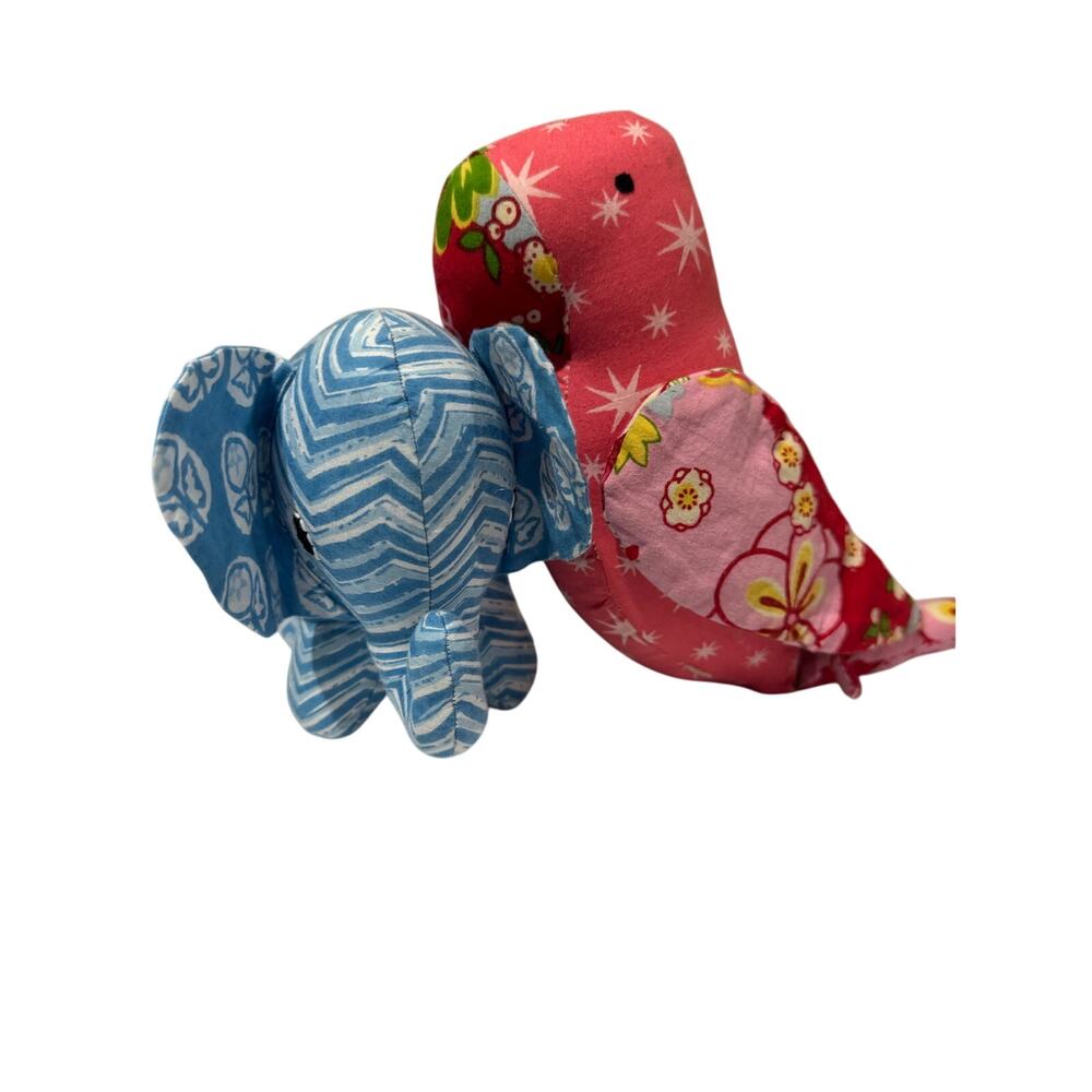 Handmade Stuffed Animals Elephant Parrot Stuffies